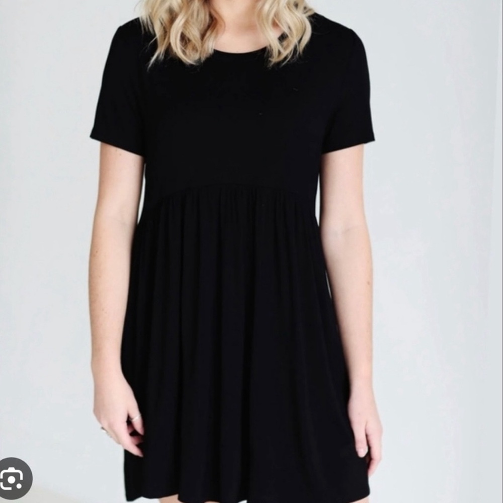 Wild Fable Black Jersey Midi Dress